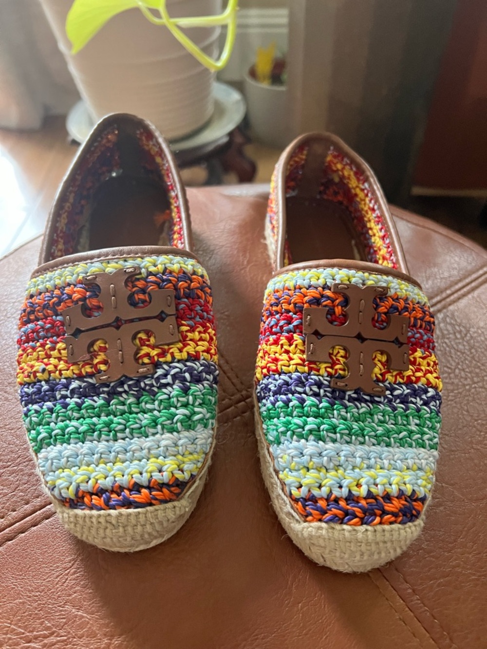 Tory Burch multicolored espadrille size 5